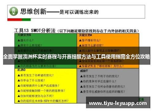 全面掌握澳洲杯实时赛程与开赛提醒方法与工具使用指南全方位攻略
